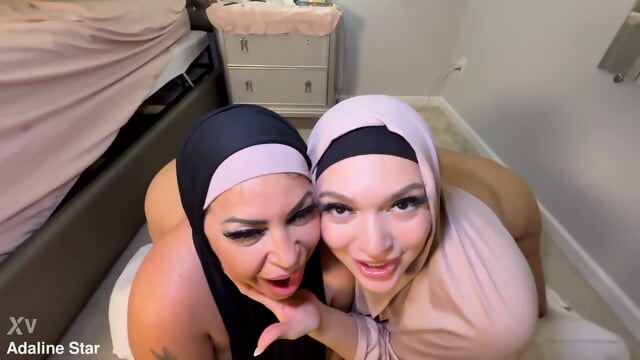 Two slutty girls in Muslim clothes Julia Ada – Julianna Vega